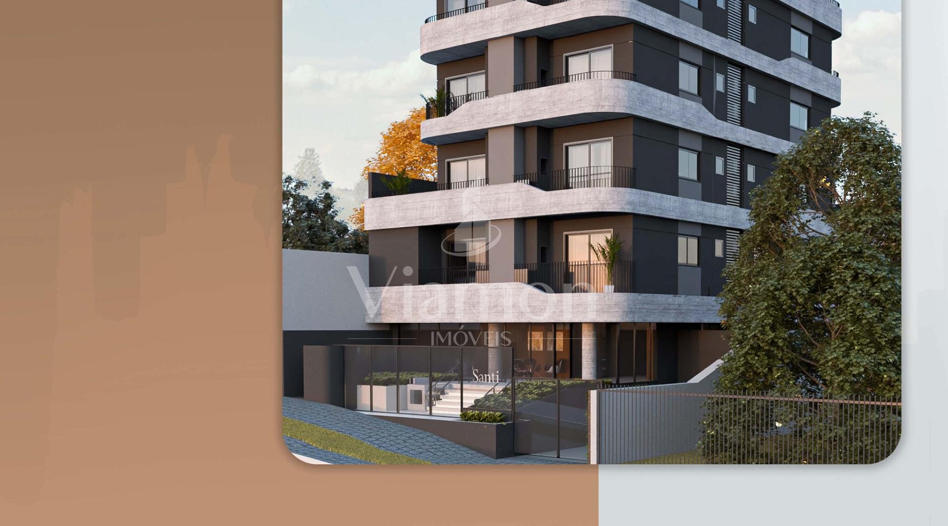 Studio com Sacada no SANTI Mercês com sacada por R  394.900,00...